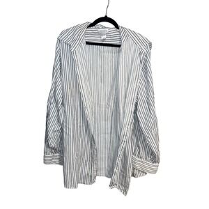 Concepts by Claiborne Mens Big Tall 3XL Tall Striped Button Down Long Sleeve